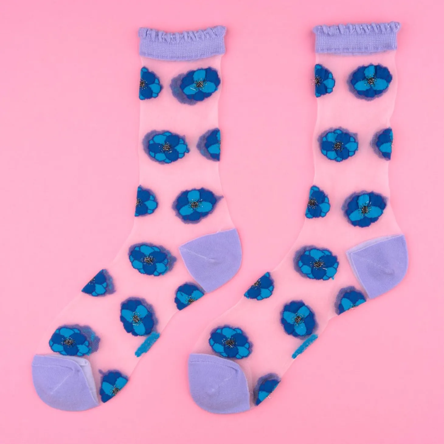 Coucou Suzette Anemone Sheer Socks* Sheer Socks