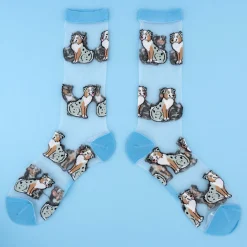 Coucou Suzette Australian Shepherd Sheer Socks* Sheer Socks