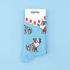Coucou Suzette Australian Shepherd Socks* Cotton Socks