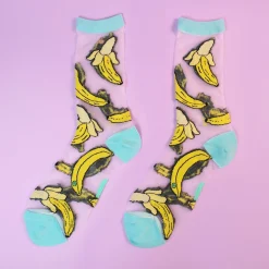 Coucou Suzette Banana Sheer Socks* Sheer Socks