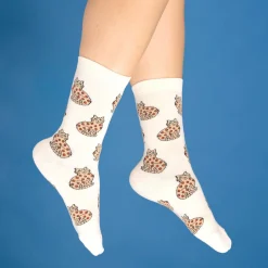 Coucou Suzette Bengal Cat Socks* Cotton Socks