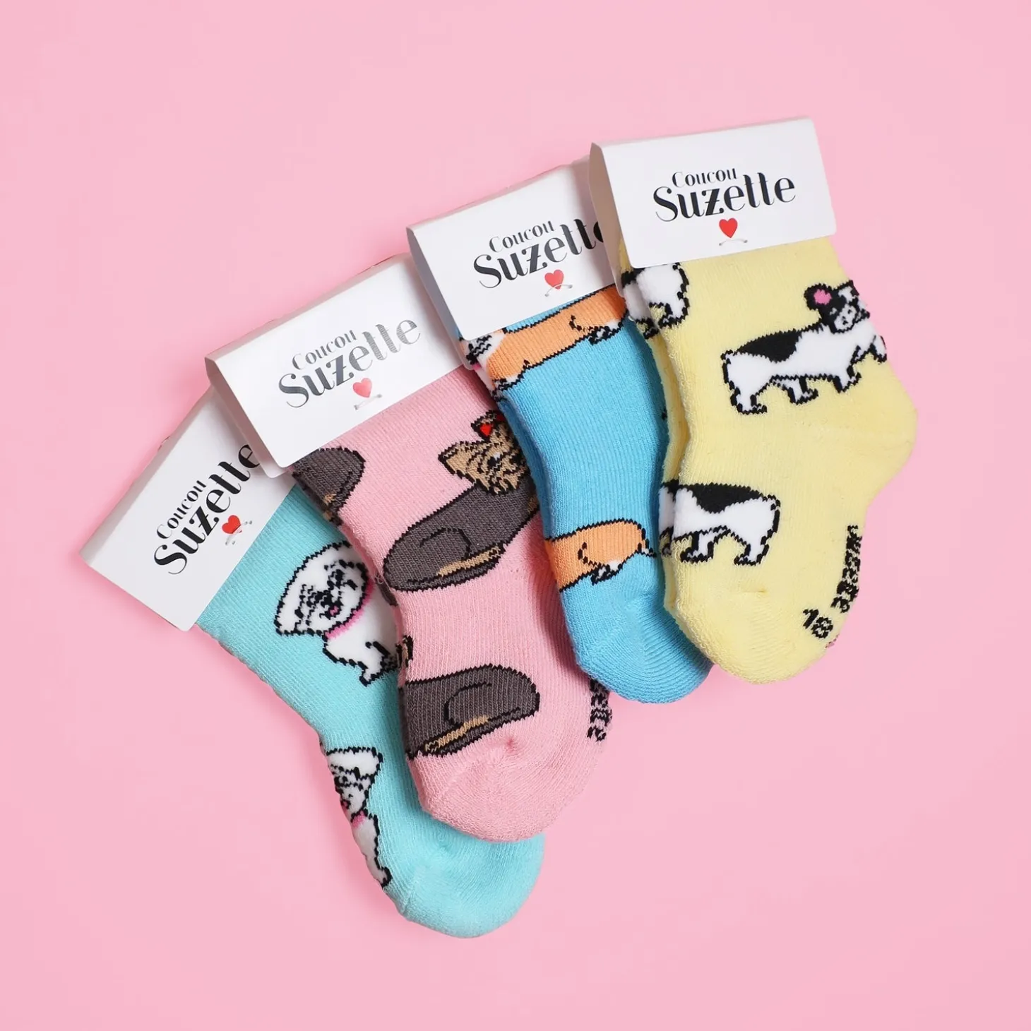 Coucou Suzette Bichon Socks - Baby* Kids Socks