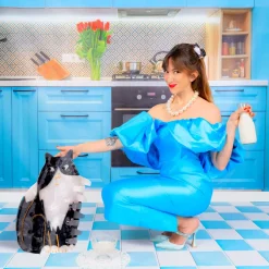 Coucou Suzette Black & White Cat Hair Claw* Hair Claws