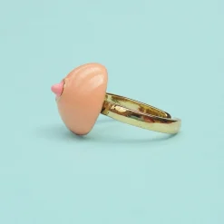 Coucou Suzette Boob Ring - White* Jewelry