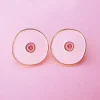 Coucou Suzette Boobs Pins Set - White* Pins