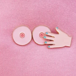 Coucou Suzette Boobs Pins Set - White* Pins