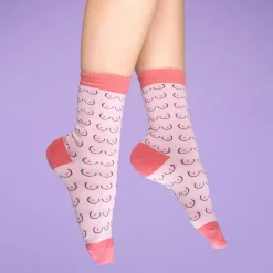 Coucou Suzette Boobs Socks - White* Cotton Socks
