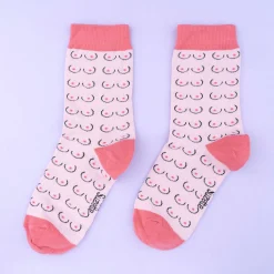 Coucou Suzette Boobs Socks - White* Cotton Socks