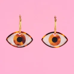 Coucou Suzette Brown Eye Earrings* Jewelry