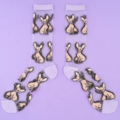 Coucou Suzette Chihuahua Sheer Socks* Sheer Socks
