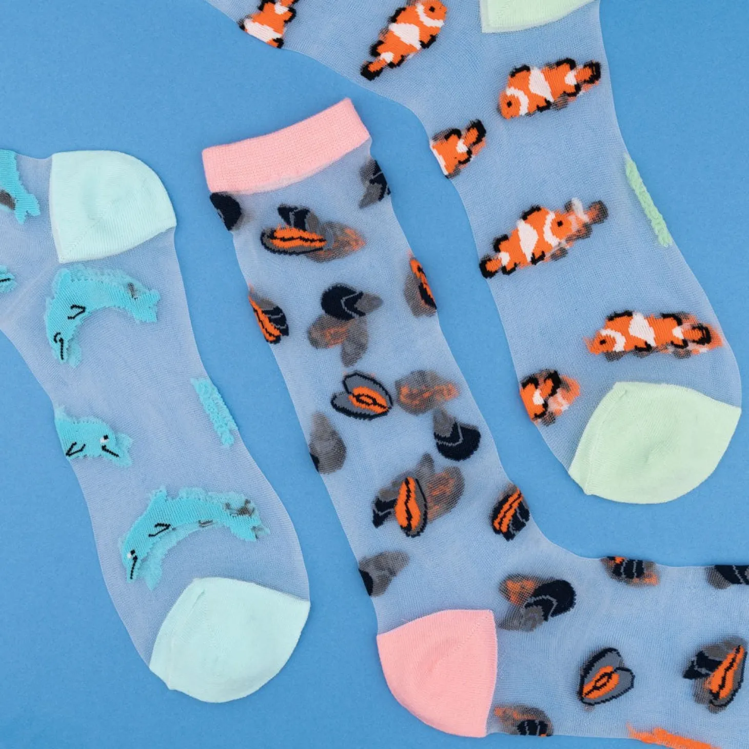 Coucou Suzette Clownfish Sheer Socks* Sheer Socks