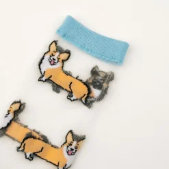 Coucou Suzette Corgi Sheer Socks* Sheer Socks