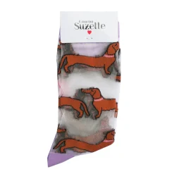 Coucou Suzette Dachshund Sheer Socks* Sheer Socks