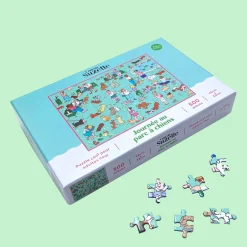 Coucou Suzette Dog Park Jigsaw Puzzle* Stationery