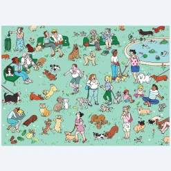 Coucou Suzette Dog Park Jigsaw Puzzle* Stationery