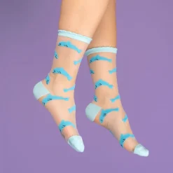 Coucou Suzette Dolphin Sheer Socks* Sheer Socks