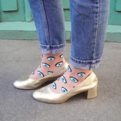 Coucou Suzette Eye Sheer Socks - Blue* Sheer Socks
