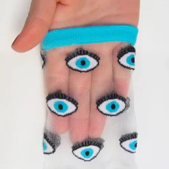 Coucou Suzette Eye Sheer Socks - Blue* Sheer Socks