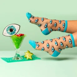 Coucou Suzette Eye Sheer Socks - Blue* Sheer Socks