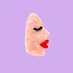 Coucou Suzette Face Hair Clip - White* Hair Clips