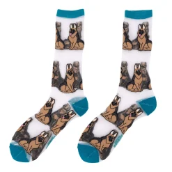 Coucou Suzette German Shepherd Sheer Socks* Sheer Socks