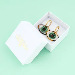 Coucou Suzette Green Eye Earrings* Jewelry