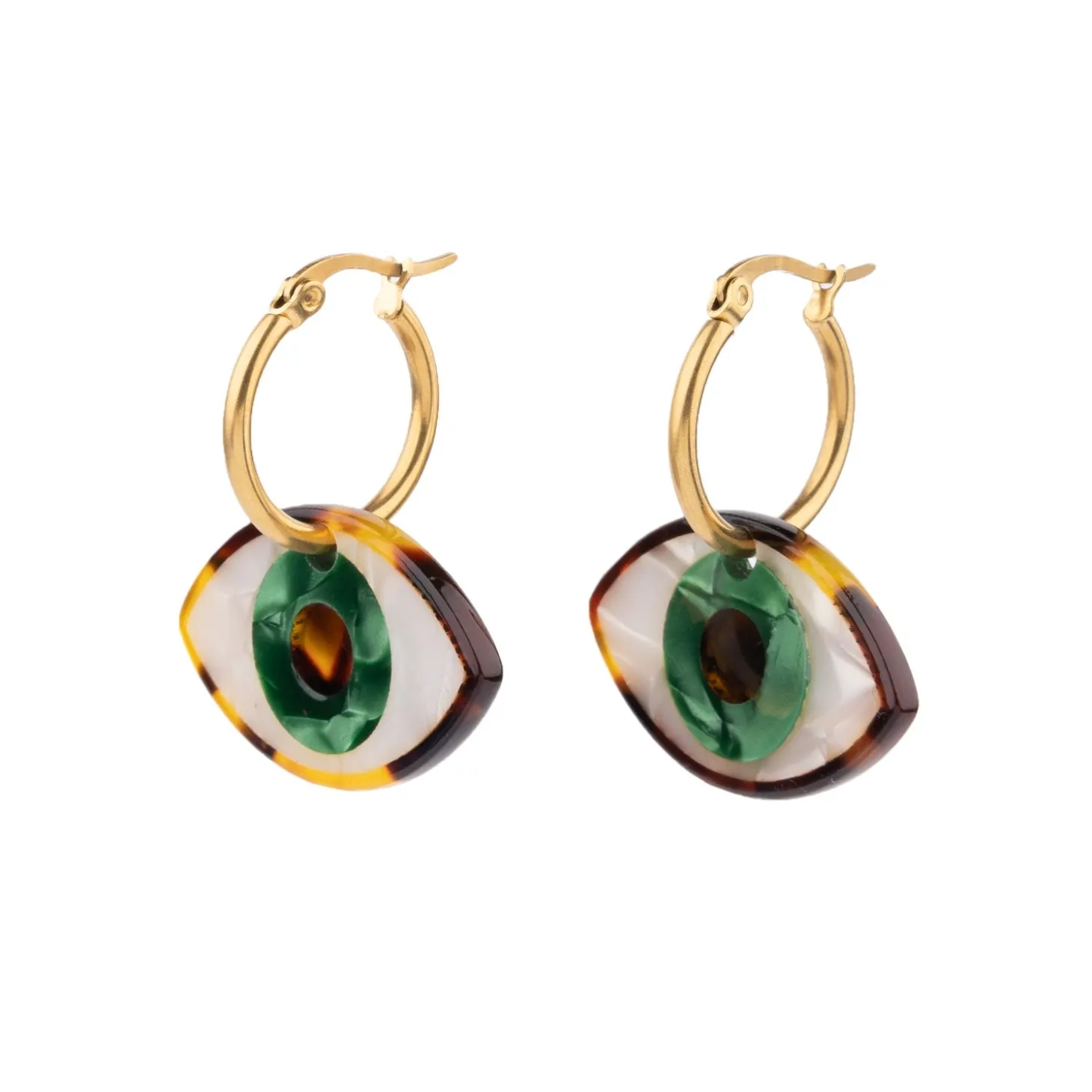 Coucou Suzette Green Eye Earrings* Jewelry