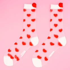 Coucou Suzette Heart Sheer Socks* Sheer Socks