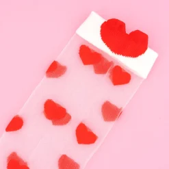 Coucou Suzette Heart Sheer Socks* Sheer Socks