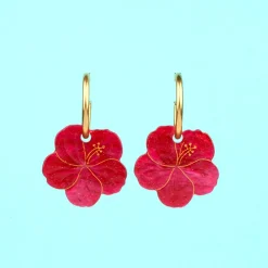 Coucou Suzette Hibiscus Earrings* Jewelry