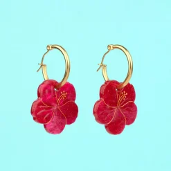 Coucou Suzette Hibiscus Earrings* Jewelry