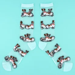 Coucou Suzette Jack Russel Sheer Socks* Sheer Socks