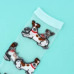 Coucou Suzette Jack Russel Sheer Socks* Sheer Socks
