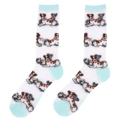 Coucou Suzette Jack Russel Sheer Socks* Sheer Socks