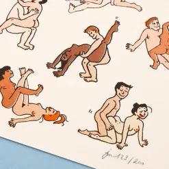 Coucou Suzette Kamasutra Art Print - A3 Risograph* Stationery