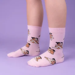 Coucou Suzette Kamasutra Socks - Straight Lovers - Pink* Cotton Socks