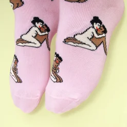 Coucou Suzette Kamasutra Socks - Straight Lovers - Pink* Cotton Socks