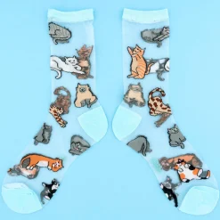 Coucou Suzette Meow Sheer Socks* Sheer Socks