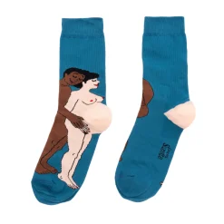 Coucou Suzette Parents Socks - White Mom And Black Dad* Cotton Socks