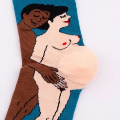 Coucou Suzette Parents Socks - White Mom And Black Dad* Cotton Socks