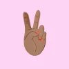 Coucou Suzette Peace Hair Claw - Black* Hair Claws
