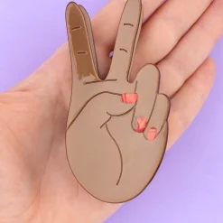 Coucou Suzette Peace Hair Claw - Black* Hair Claws