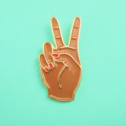 Coucou Suzette Peace Out Pin - Black* Pins