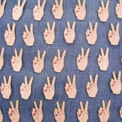 Coucou Suzette Peace Out Pin - White* Pins