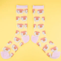 Coucou Suzette Pink Pansy Sheer Socks* Sheer Socks