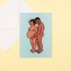 Coucou Suzette Pregnancy Postcard - Black Mom And Dad* Stationery