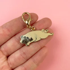 Coucou Suzette Pug Key Ring / Pet Tag* Key Rings