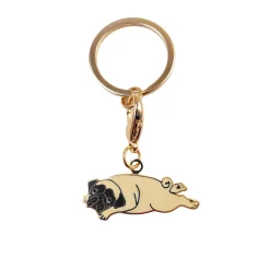 Coucou Suzette Pug Key Ring / Pet Tag* Key Rings