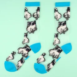 Coucou Suzette Pug Sheer Socks* Sheer Socks