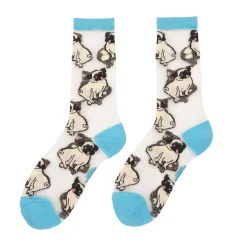 Coucou Suzette Pug Sheer Socks* Sheer Socks